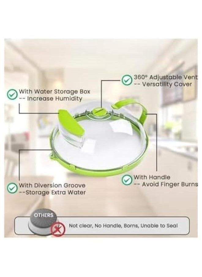 غطاء ميكروويف للطعام من ار سي كو، غطاء شفاف واقي من رذاذ الميكروويف مع مقبض، اغطية اطباق مقاس 10 انش، غطاء اطباق اطباق مع فتحة للبخار، خال من BPA، مستلزمات منزلية بلاستيكية امنة - pzsku/ZB143C172935EB8EA3DDBZ/45/_/1727683046/9a1f4478-a2bc-48c0-923c-b13cbaba6bad