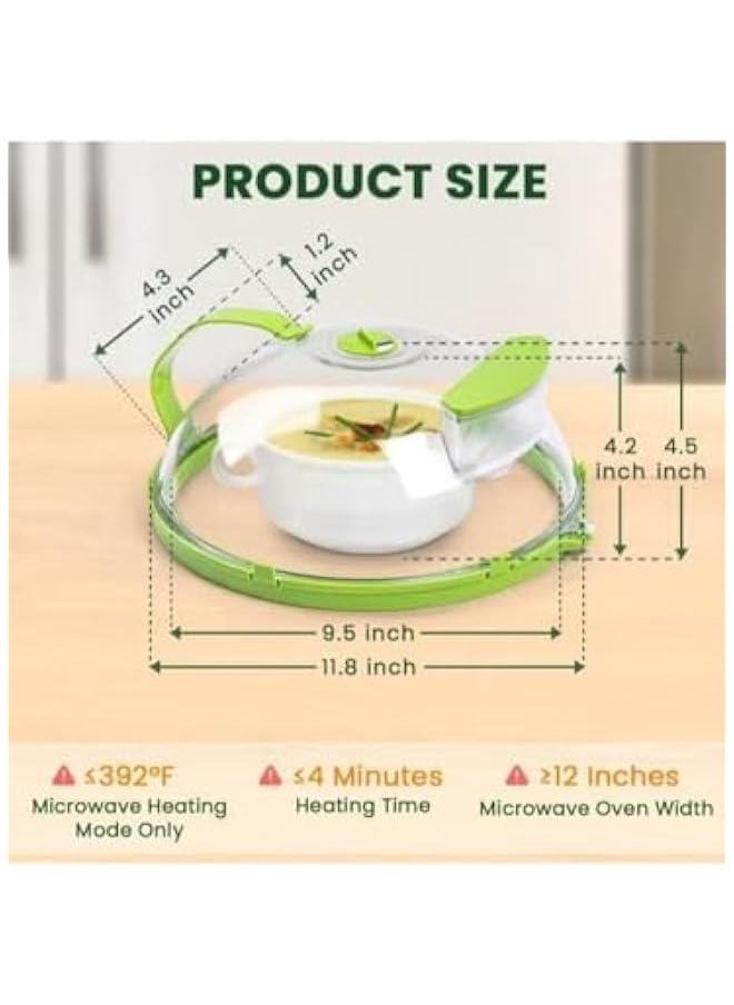 Microwave Cover for Food, Clear Microwave Splash Guard Cooker lid with Handle,10 Inch Plate Covers,Dish bowl Plate Serving Cover with Steam Vent, BPA-Free, Safe Plastic House Essentials - pzsku/ZB143C172935EB8EA3DDBZ/45/_/1727683085/ba3d5037-2591-48e3-9c1b-1283eddff521