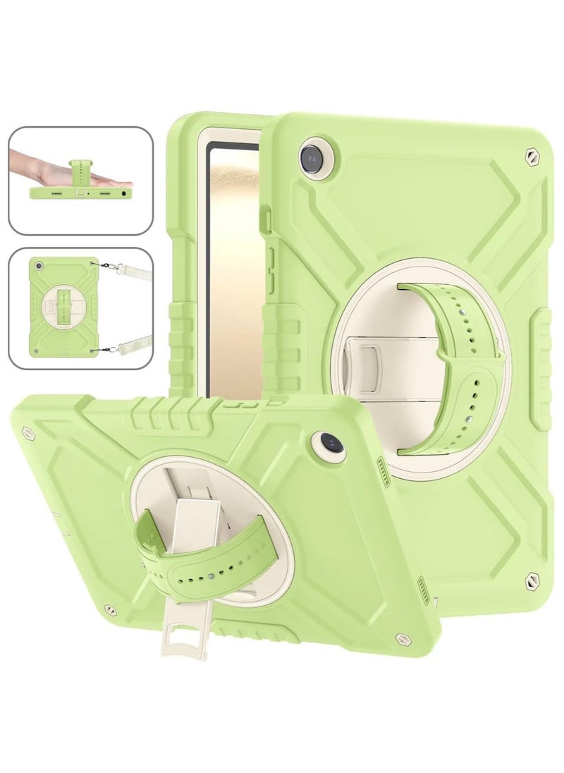 Galaxy Tab A9 Plus Case(SM-X210/X215/X216,Released 2023), Shockproof Kids Case with Built-in Silicone Hand Strap/Shoulder Strap/Swivel Kickstand for Galaxy Tab A9+