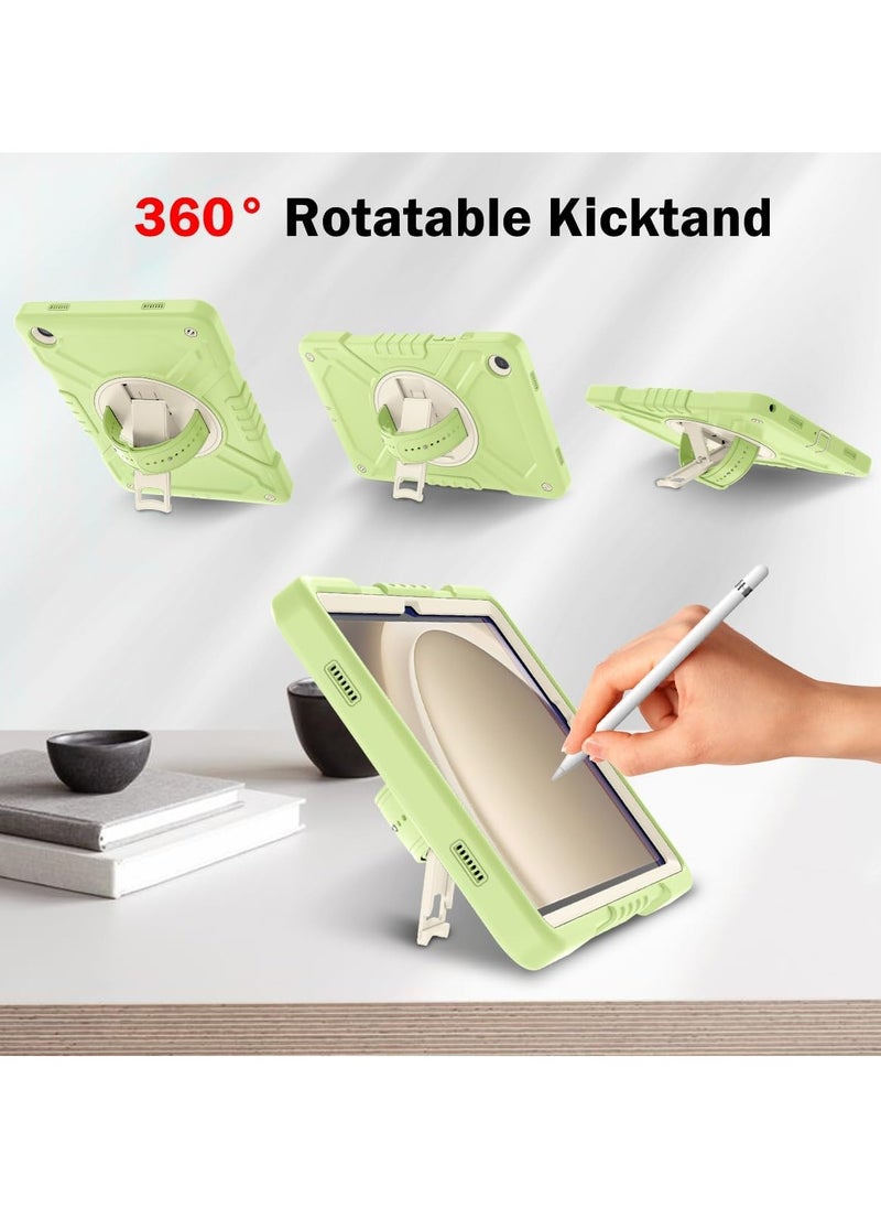 Galaxy Tab A9 Plus Case(SM-X210/X215/X216,Released 2023), Shockproof Kids Case with Built-in Silicone Hand Strap/Shoulder Strap/Swivel Kickstand for Galaxy Tab A9+