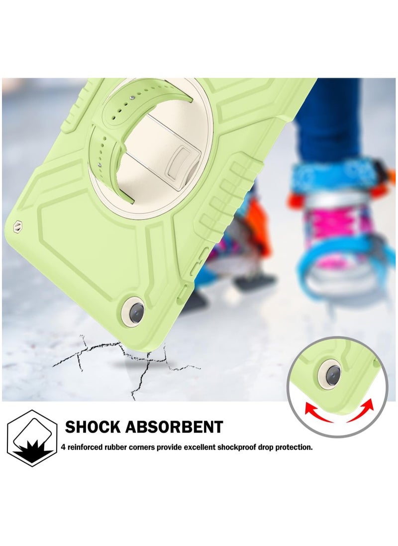 Galaxy Tab A9 Plus Case(SM-X210/X215/X216,Released 2023), Shockproof Kids Case with Built-in Silicone Hand Strap/Shoulder Strap/Swivel Kickstand for Galaxy Tab A9+