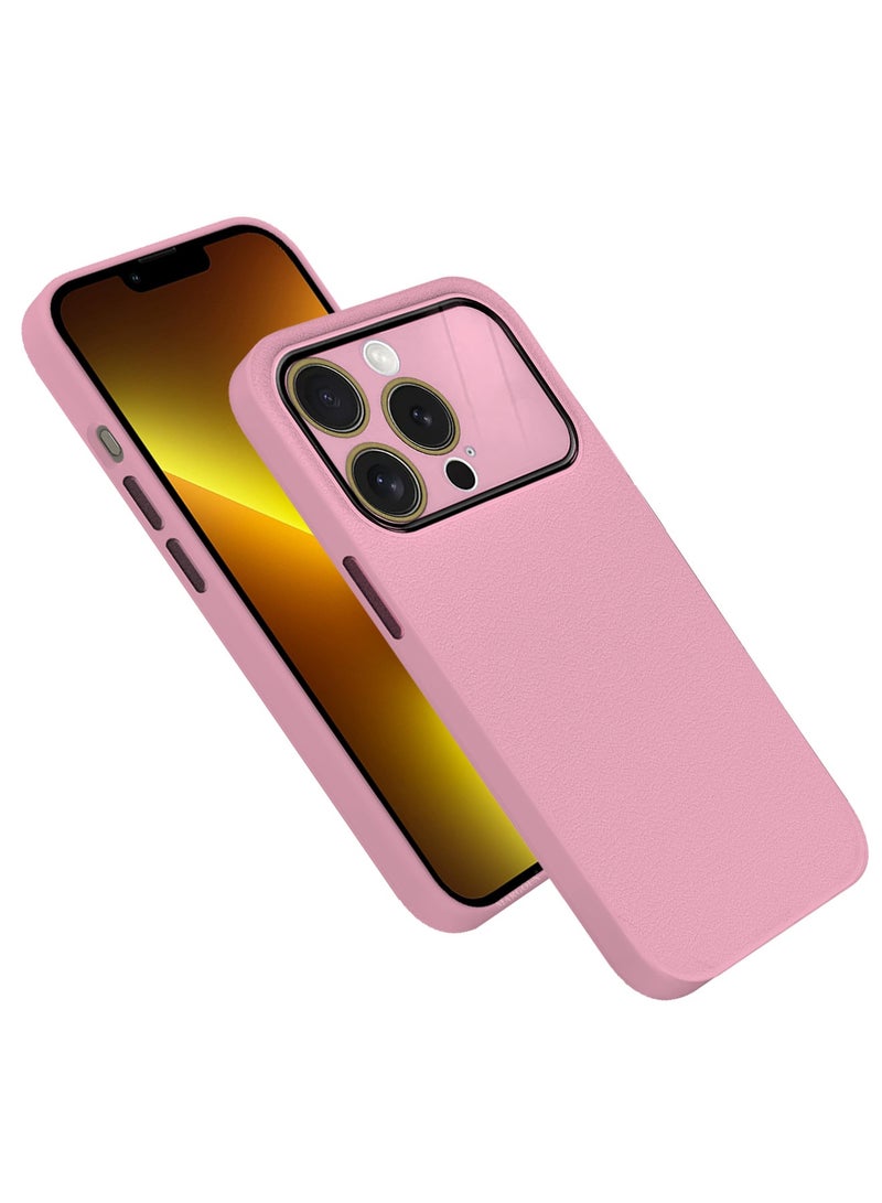 CATANES Hard Silicone Case Cover for Apple iPhone 13 Pro Max - Cover with Camera Protection Bumper - Auto Focus Design - Pink - Image 1