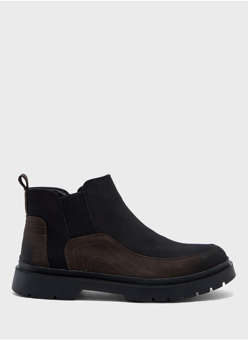 Robert Wood - Suede Pull On Boots - Image 1