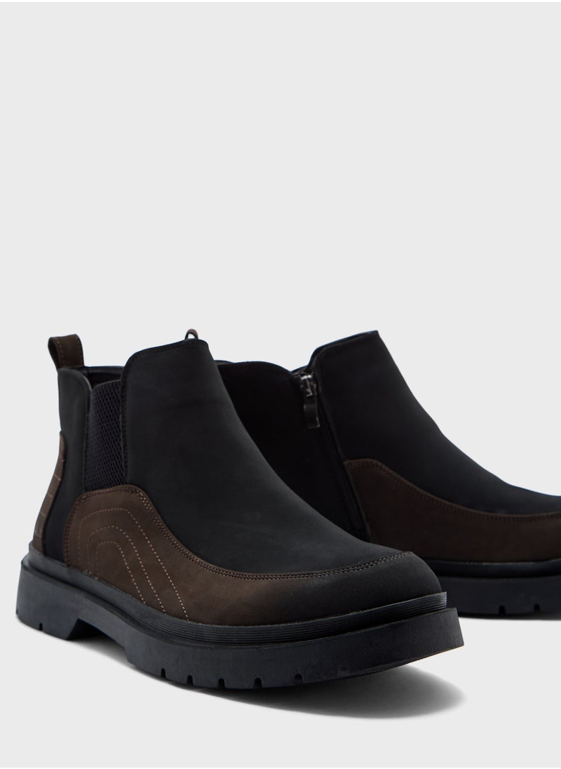 Robert Wood - Suede Pull On Boots - Image 1