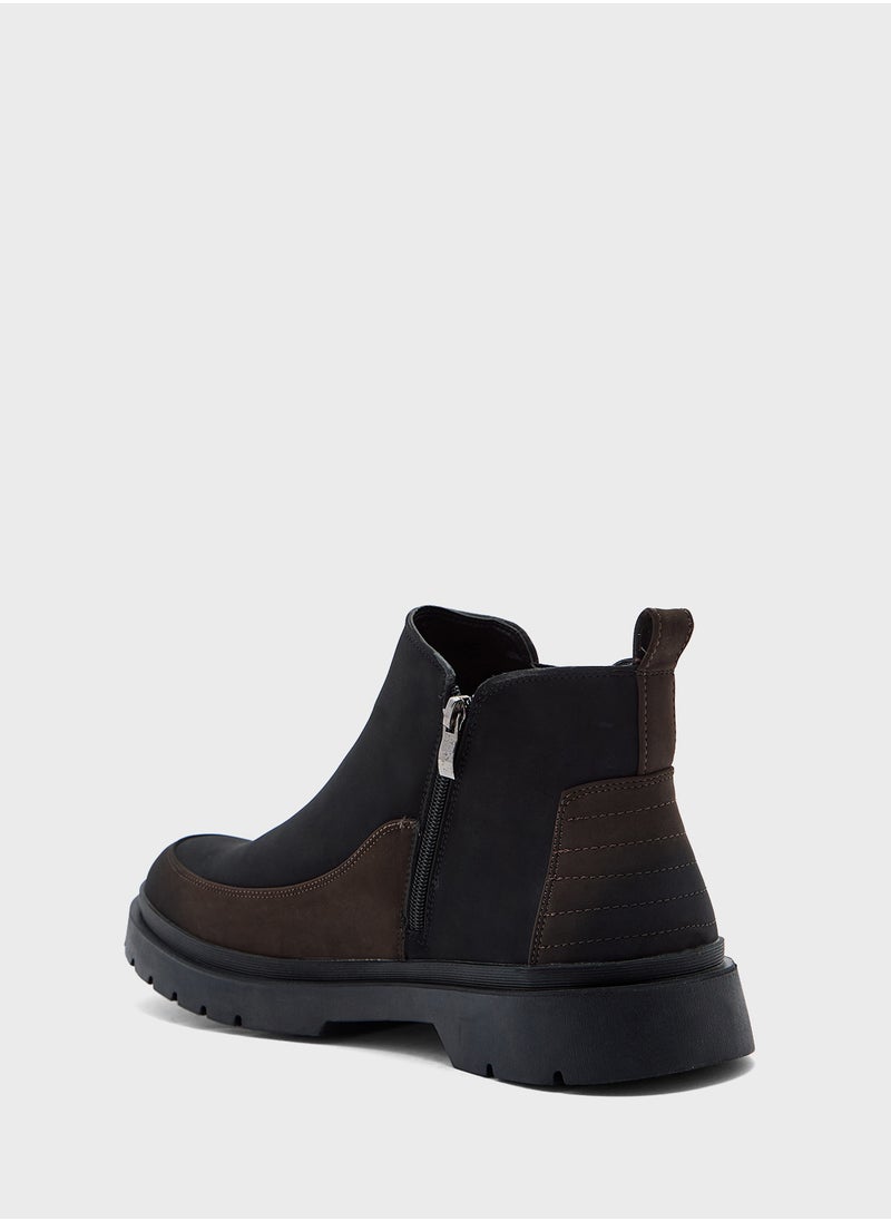 Robert Wood - Suede Pull On Boots - Image 1