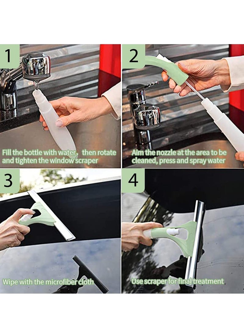 Beauenty Window Squeegees with Spray Bottle, 2 in 1 Window Cleaning Tool for Windows, Window Cleaning Shower Glass Squeegees, Household Window Mirror Squeegee for Home Cleaning, Glass Door, Tile Wall, Car - Image 5