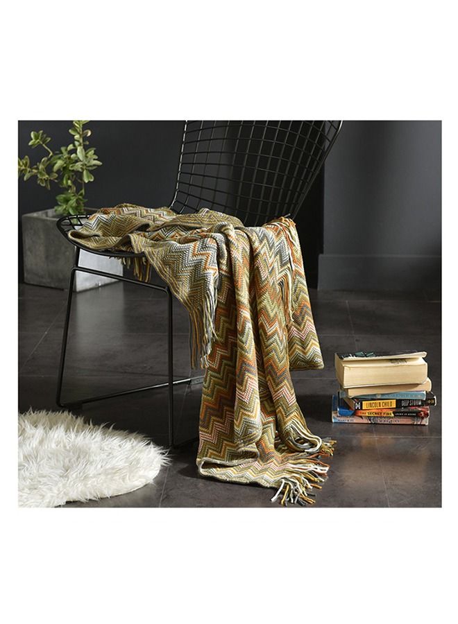 Arabest Tassel Design  Blanket Polyester  Multicolour 130x150centimeter - Image 4