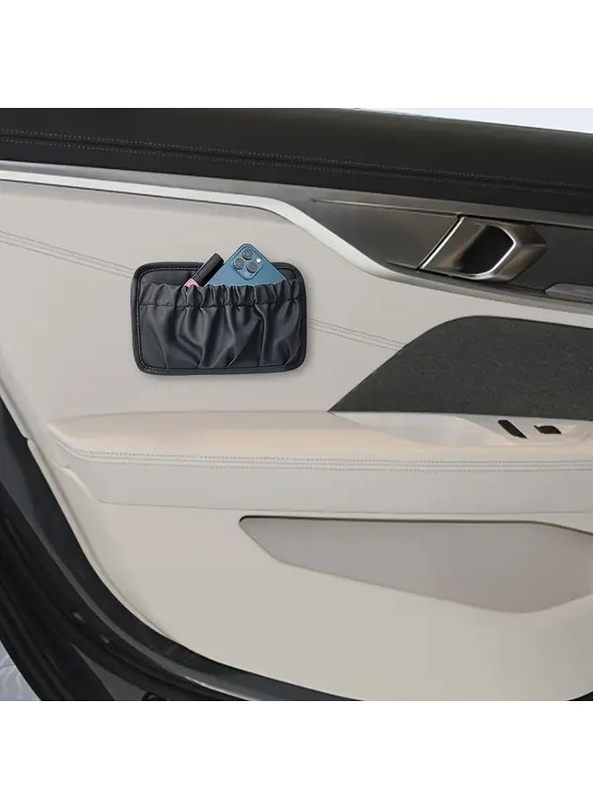Black Silicone Steering Wheel Cover Set With Two Large Storage Bags - Image 3