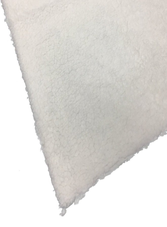PCP Synthetic Sheepskin Fleece with Bed Pad, Wheelchair Cushion, Pressure Relief, Off-White, 18 Inch x 18 Inch - Image 4