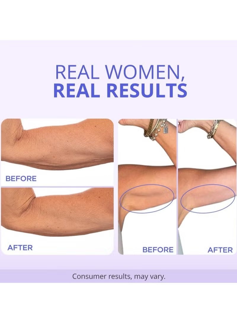 جو بيور النحت والنغمة كريم الذراع - كريم تثبيت وتشديد للأذراع ، يسهل مظهر التجاعيد ، يمتلط بعمق ، يؤكد مظهر نسيج الكريبي على الأذراع - Image 2