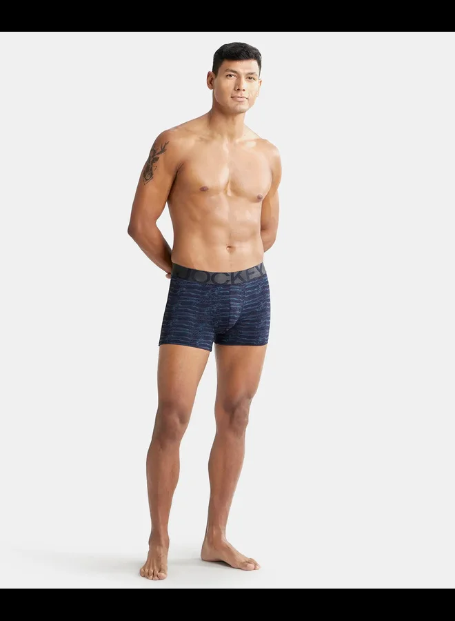 JOCKEY Jockey IC30 Men's Tactel Microfiber Elastane Stretch Printed Trunk with Moisture Move Treatment