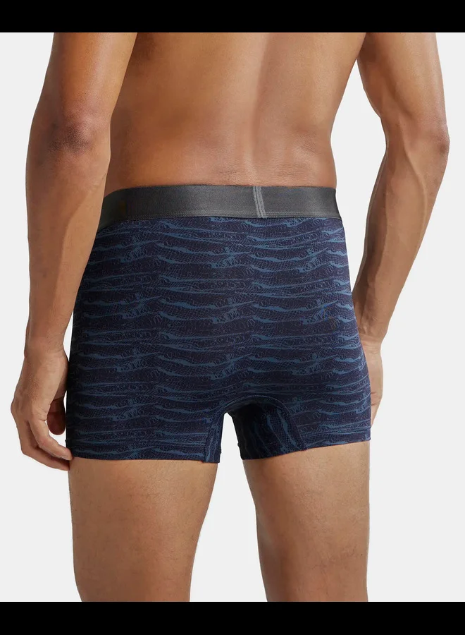 JOCKEY Jockey IC30 Men's Tactel Microfiber Elastane Stretch Printed Trunk with Moisture Move Treatment