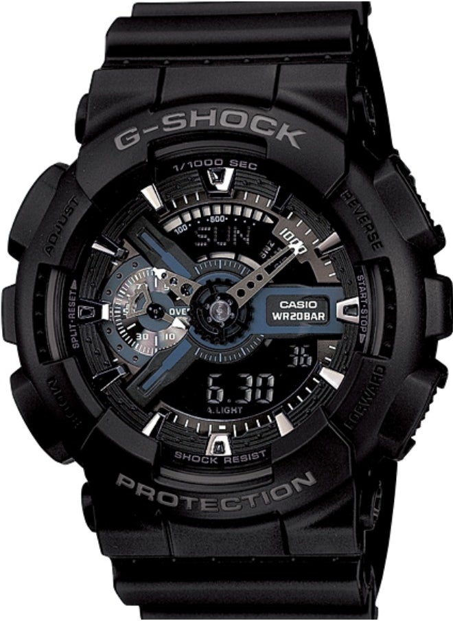 CASIO G-Shock Analog-Digital World Time Black Dial Men's watch GA-110-1B  - Image 1
