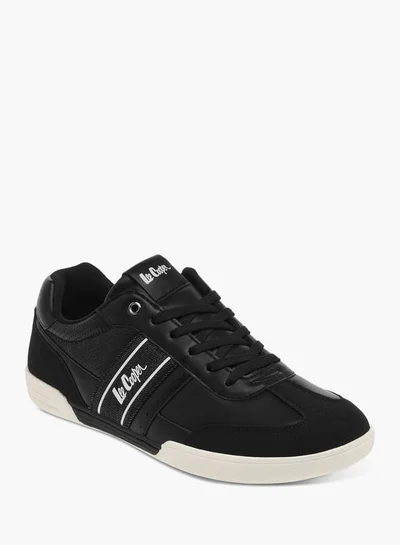 Lee Cooper Mens Panelled Ankle Sneakers With Lace-Up Closure
