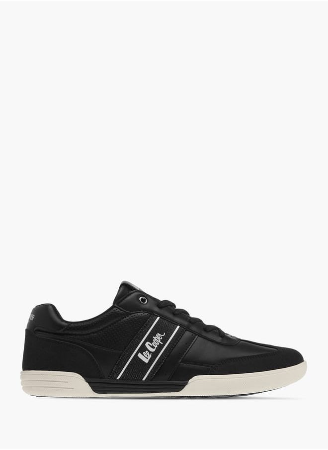 Lee Cooper Mens Panelled Ankle Sneakers With Lace-Up Closure  - Image 3