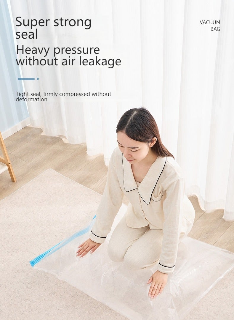 20PCS Vacuum Storage Bag Pack of with Electric Pump, Multiple Pack (4×80*100cm,4×70*100cm,4×60*80cm,4×50*70cm,4×40*60cm)，Space Saver for Travel Packing, Reusable Sealer Storage Bag for Clothes,Duvets, Pillows, Blankets, Curtains - Image 4