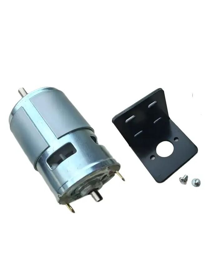 775 DC Motor 24V 6000 12000 RPM High Torque Metal Gear Worm Gearbox With Bracket - Image 1