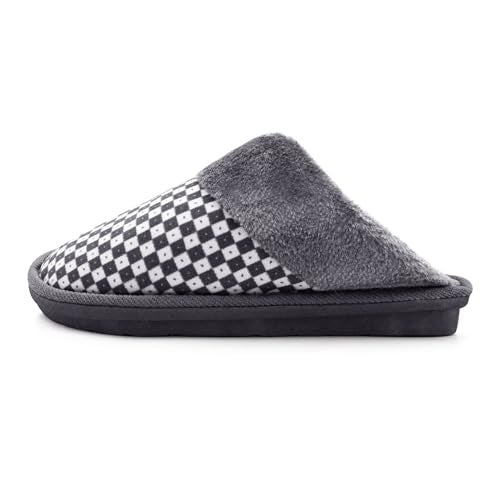 VRITRAZ Chess Design | Anti Skid | Lightweight Indoor Winter Slipper For Boys and Mens, Warm House Chappal, Casual Flats (Color-Grey, Size-8) - Image 5