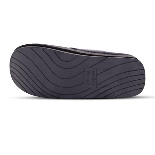 VRITRAZ Chess Design | Anti Skid | Lightweight Indoor Winter Slipper For Boys and Mens, Warm House Chappal, Casual Flats (Color-Grey, Size-8) - Image 4