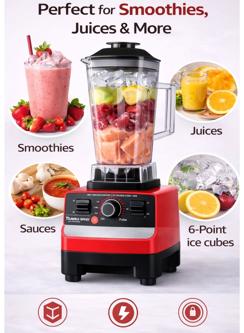 4500W High-Power Electric Blender & Multi-Function Juice Mixer (220-240V) - Image 2