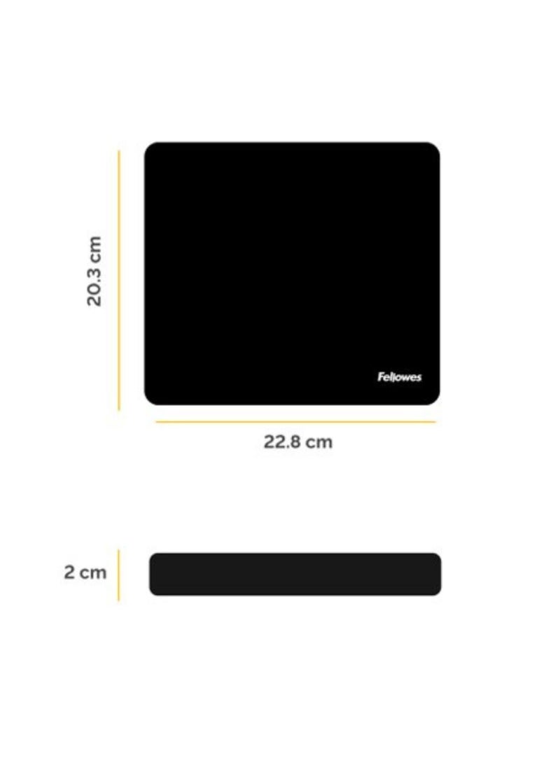 Fellowes - Fellowes 29700 Economy Mouse Pad - Black - Image 1