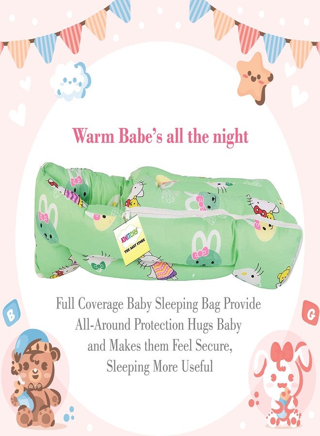Kwitchy Baby Carry Bag New Born Carry Wrapper (0-6 Months) Green - Image 3