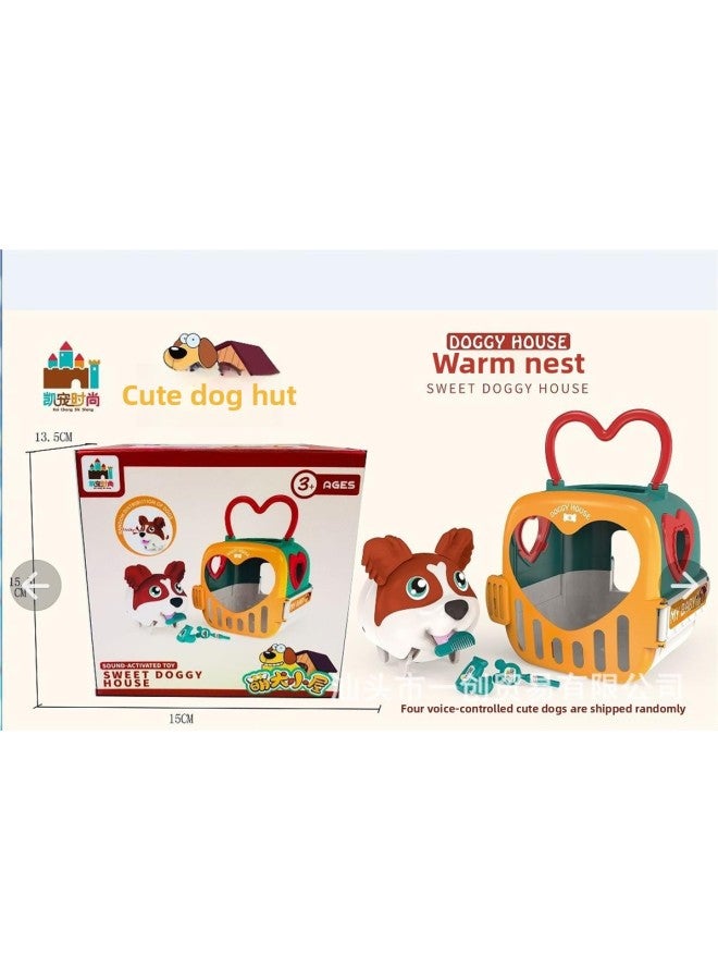 Fun Play Home Electronic Pet Dog Inertia Sliding Car Airship Toy Birthday Gift-Color:Warm Nest (color Box  - Image 1