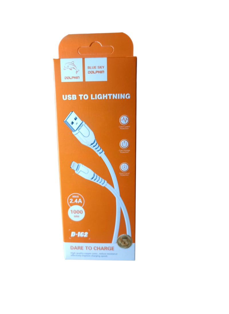 Dolphin D-162 USB TO LIGHTNING CABLE for iPhone  - Image 1