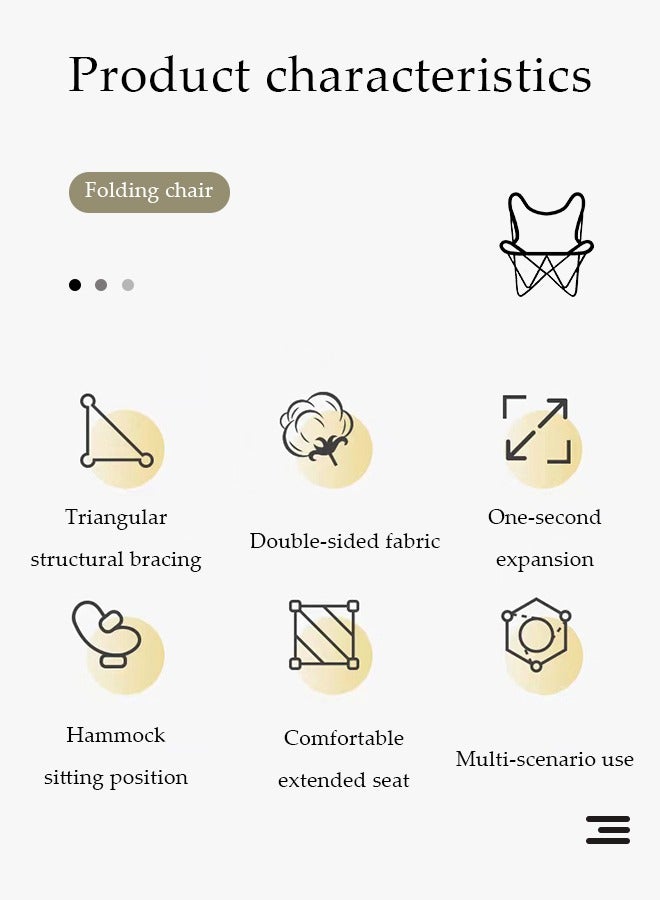 DUNISO Portable Folding Beach Chair，Multi Purpose Camping Chair For Adult，Outdoor Fishing Chair，With Armrests, Cup Mesh Bag And Handbag, Capable Of Bearing 120 Kilograms, 50 * 50 * 80cm,Black - Image 4