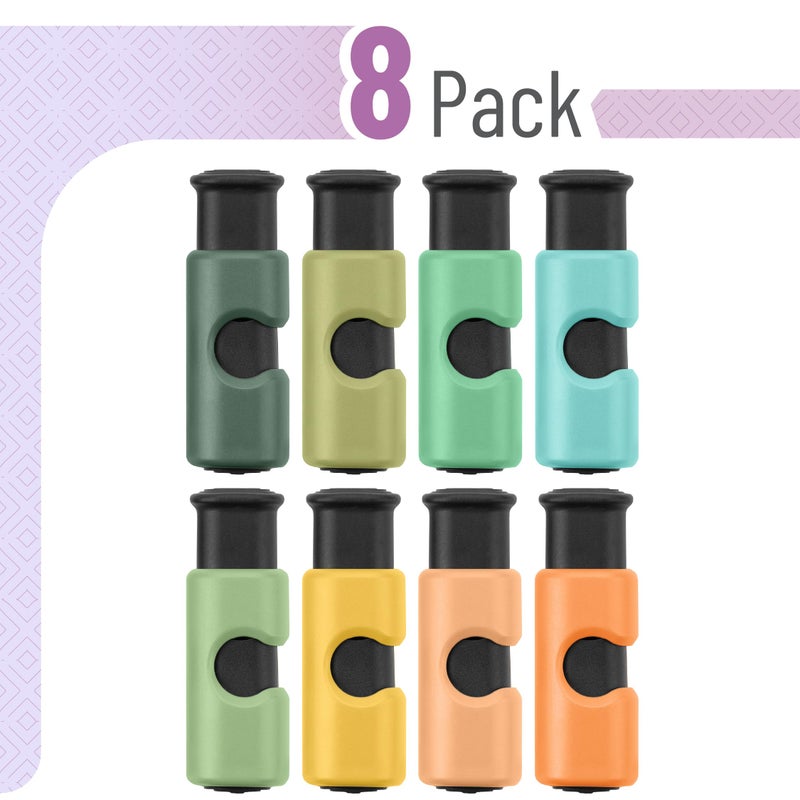 Mr. Pen- Squeeze And Lock Bread Bag Clips  8 Pack  Cool Autumn Colors  Squeeze And Lock Bread Clips Reusable - Image 2