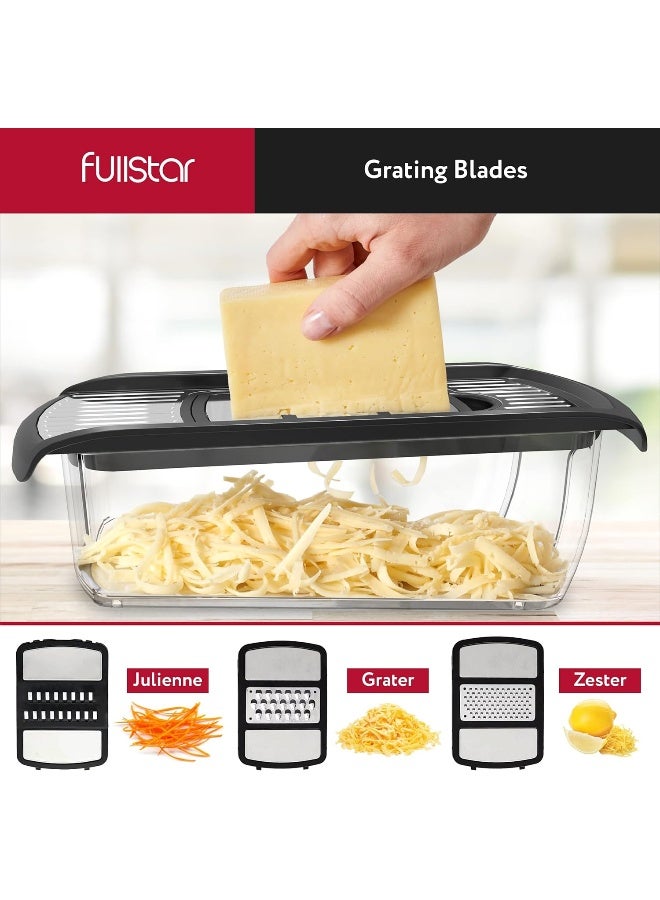 Fullstar Mandoline Slicer For Kitchen, Cheese Grater Vegetable Spiralizer And Veggie Slicer For Cooking And Meal Prep, Kitchen Gadgets Organizer And Safety Glove Included  - Image 4