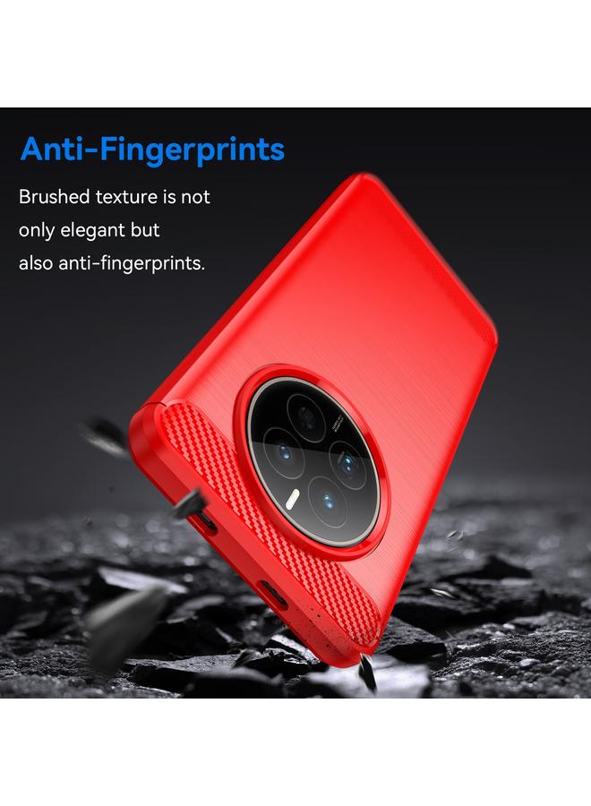 زبون جراب لهاتف Huawei Mate 50E مصنوع من ألياف الكربون TPU بملمس ناعم - Image 3