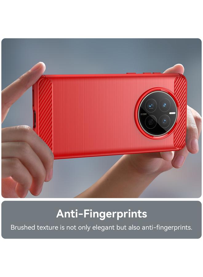 زبون جراب لهاتف Huawei Mate 50E مصنوع من ألياف الكربون TPU بملمس ناعم - Image 5