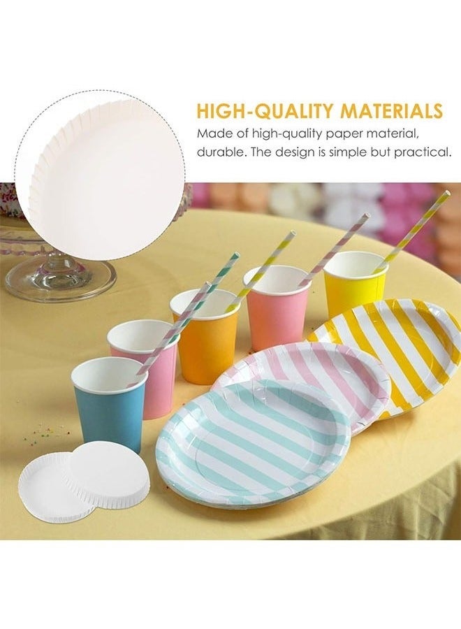 Arabest 100 قطعة أغطية أكواب ورقية قابلة للتصرف، أغطية قهوة وشاي، أغطية شرب معاد تدويرها مثالية للسفر والفنادق والبارات والحفلات والزفاف والمنزل والمطبخ 7.5 × 7.5 سم - Image 5