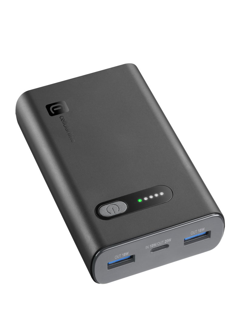 سيلولار لاين باور بانك 10000 امبير بقوة 20واط سريع الشحن