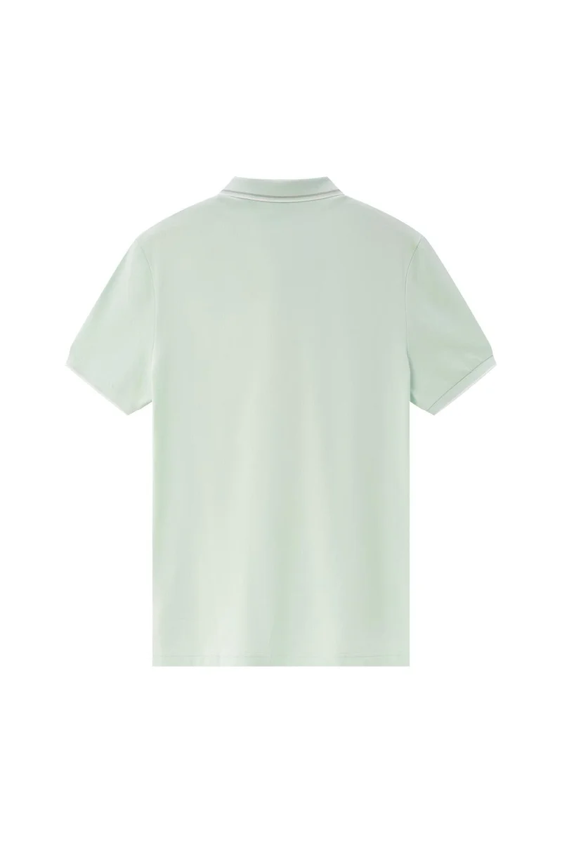 GIORDANO Men's Green Slim Fit Pique Polo