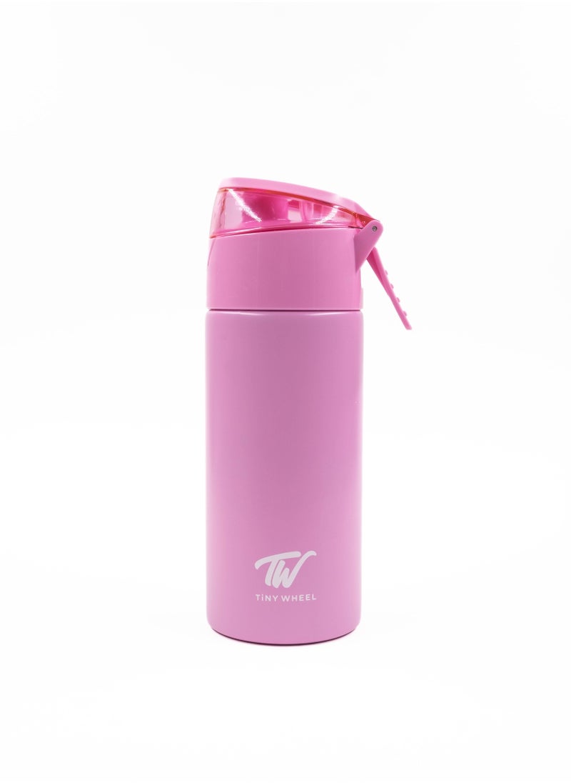 TINY WHEEL Tiny Wheel Water Bottle baby Steel Pink 400ml  - Image 1