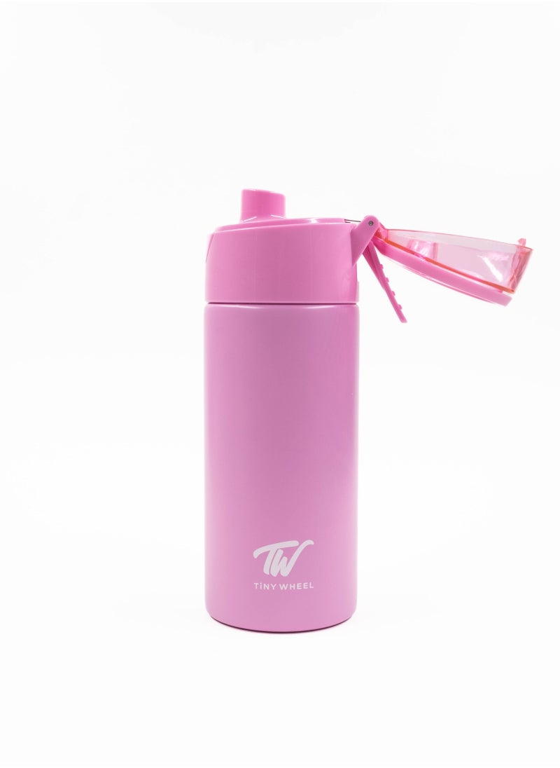 TINY WHEEL Tiny Wheel Water Bottle baby Steel Pink 400ml  - Image 3