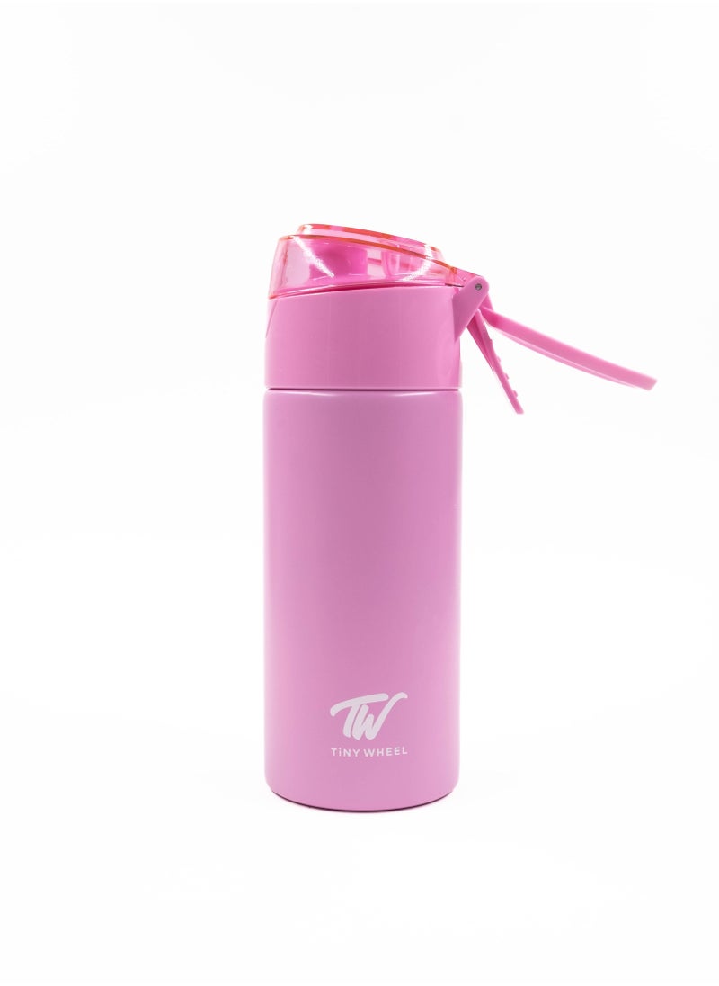 TINY WHEEL Tiny Wheel Water Bottle baby Steel Pink 400ml  - Image 2