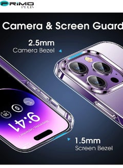 PRIMO PLUS Iphone 14 Pro clear case Anti Yellowing Anti Drop Anti-scratch Comfortable hold Shock Absorbing (Iphone 14 Pro)  - Image 4