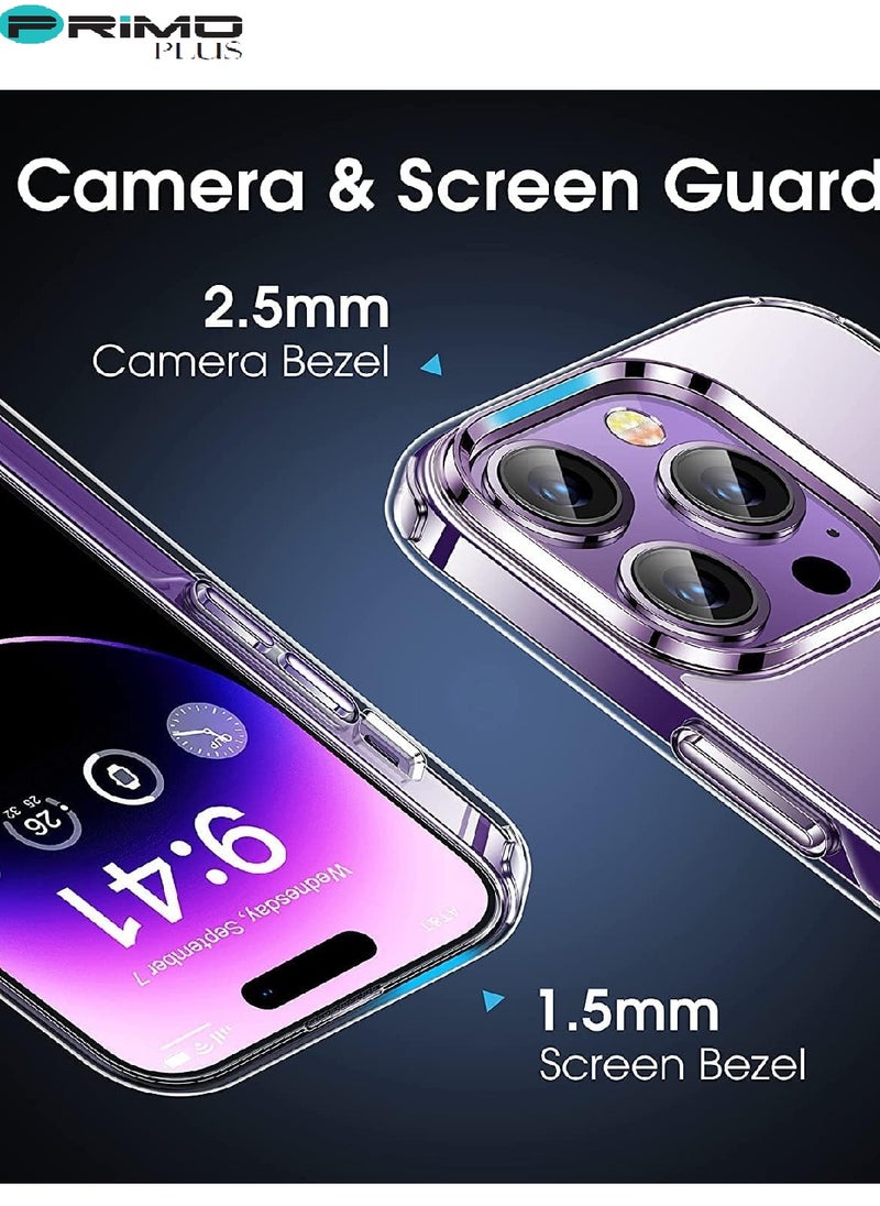 PRIMO PLUS Iphone 14 Pro clear case Anti Yellowing Anti Drop Anti-scratch Comfortable hold Shock Absorbing (Iphone 14 Pro)  - Image 4