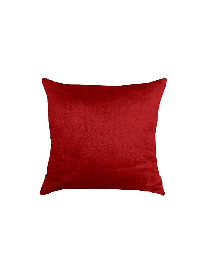 RIZARIES SuperSoft Plain Maroon Throw Pillow