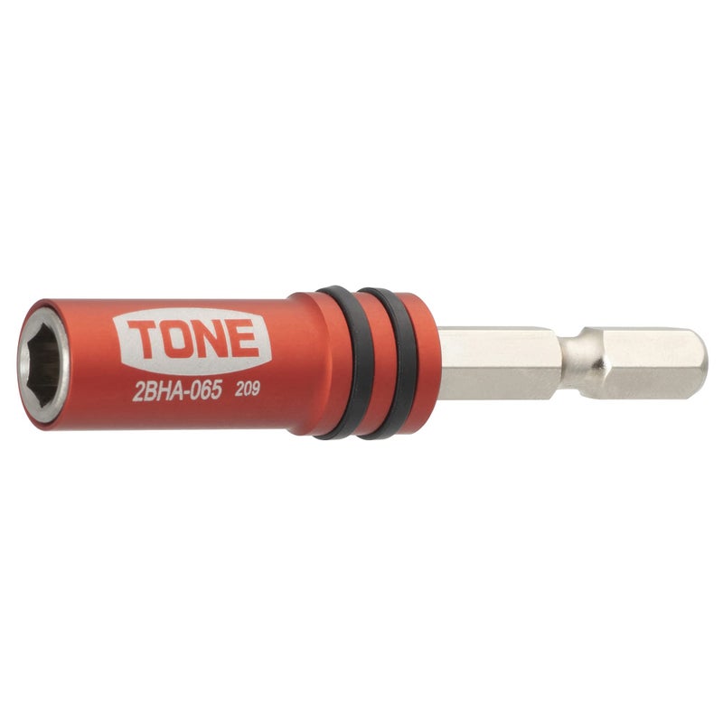 TONE Bit Holder for Electric Drill 2BHA065 14 Hex Shank Bit Red Overall Length 65mm - Image 2