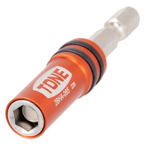 TONE Bit Holder for Electric Drill 2BHA065 14 Hex Shank Bit Red Overall Length 65mm - Image 3