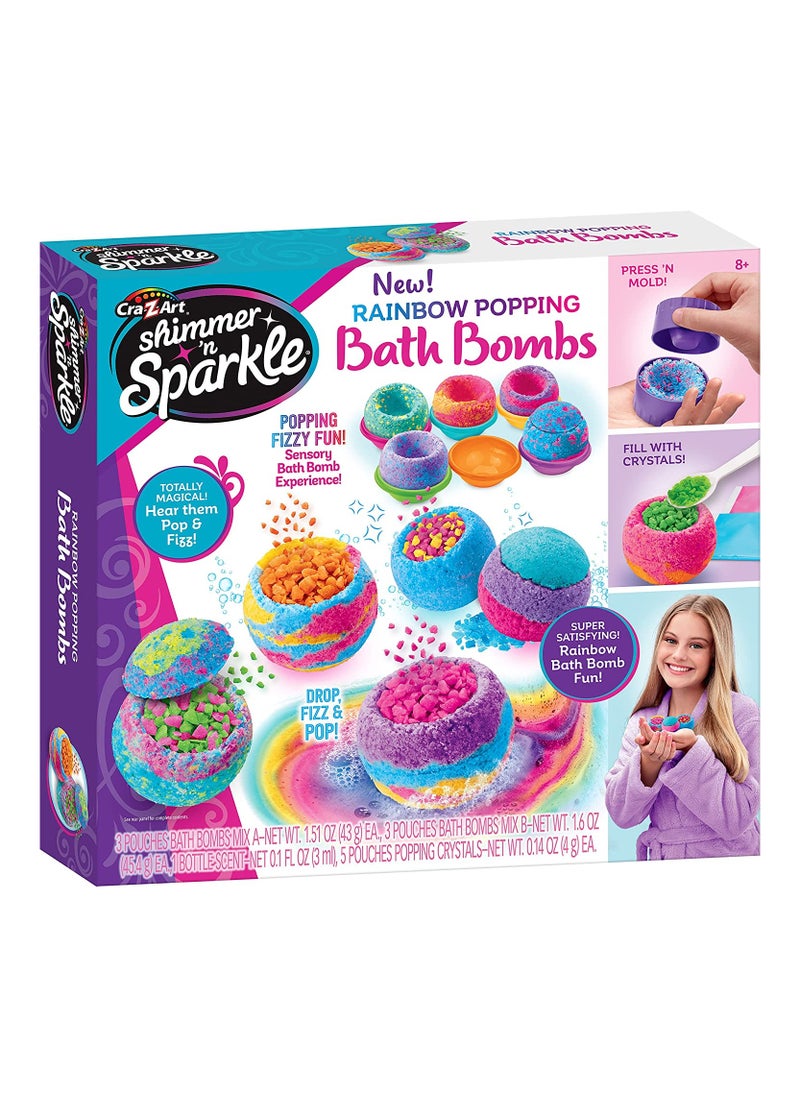 Shimmer N Sparkle - Shimmer N Sparkle Rainbow Popping Bath Bombs - Image 1