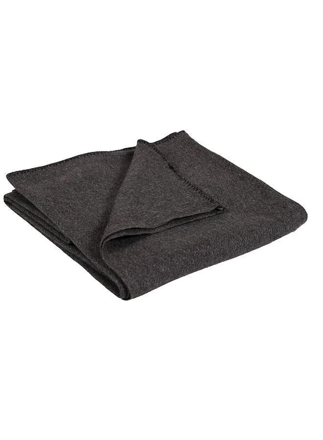 إيروريكس بطانيات تخييم من مزيج الصوف باللون الرمادي 1243 مقاس 60 بوصة × 80 بوصة