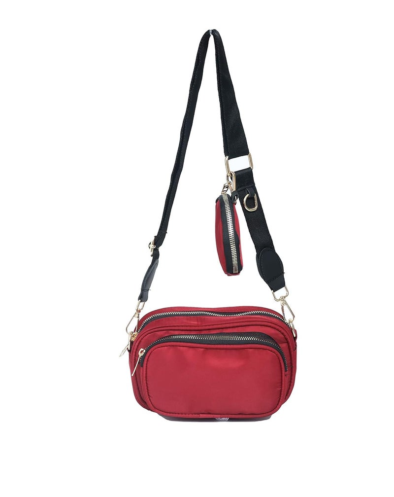 Donicy Womens Messenger Bag , Red - Image 1