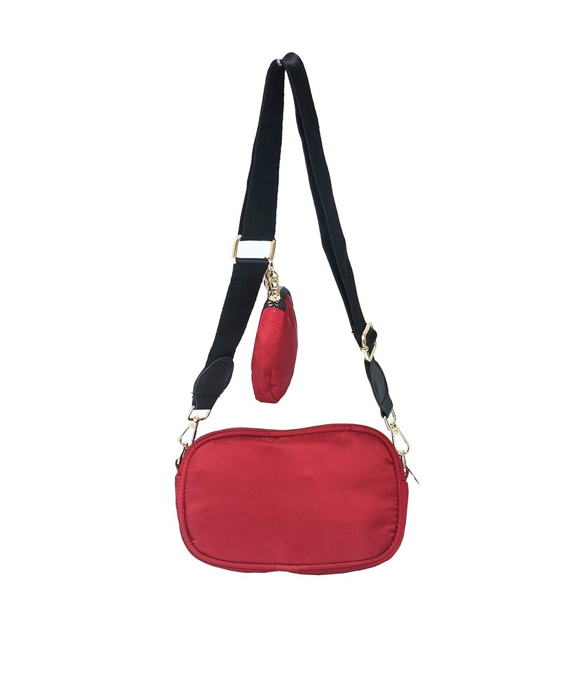 Donicy Womens Messenger Bag , Red - Image 3