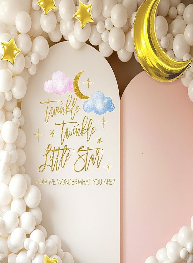 Dvehdbay Twinkle Twinkle Little Star Gender Reveal Decorations - Cloud Gender Reveal Decorations, Star Decal Sign for Balloons Arch Backdrop, Boy or Girl Baby Shower Decoration for Girl (Not Balloons) - Image 4