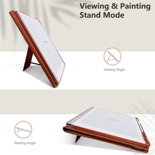 E NET-CASE Case for Remarkable 2 Tablet 10.3 inch (2020 Released) - New Business Design Upgraded Leather Cover for Remarkable 2 Digital Paper with Stand & Pen Holder (Brown) - Image 3